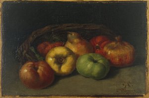 Still Life with Apples, Pear, and Pomegranates